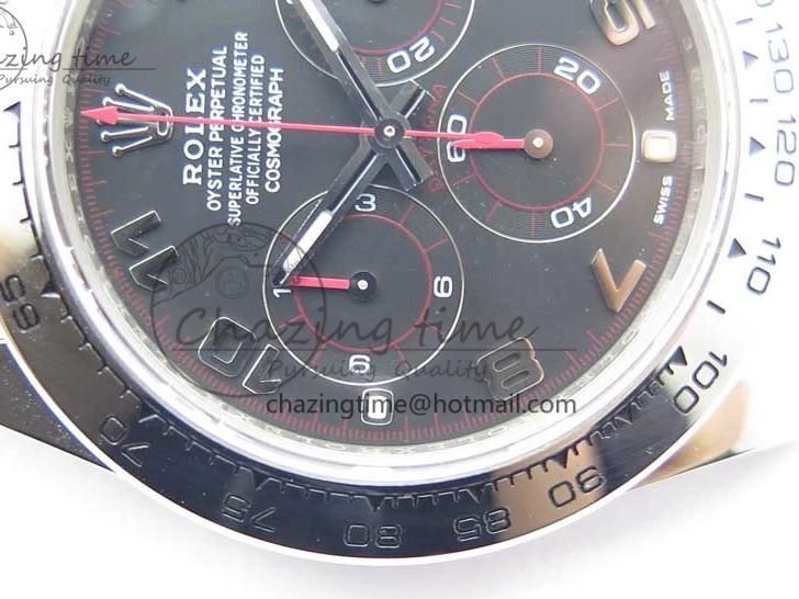 Bracelet Edition 1:1 Daytona Case 116509 Best SS 904L Dial and Noob Black SS SA4130 V3 0513